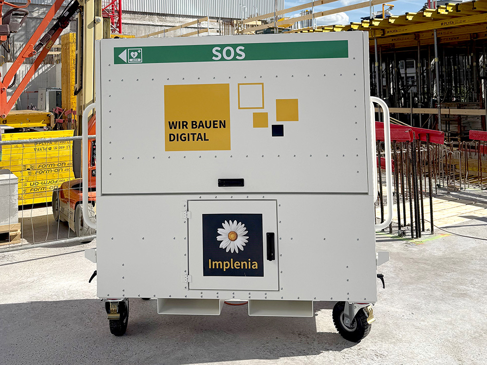 BIM Pro Station SOS-Ausführung mit Implenia-Branding